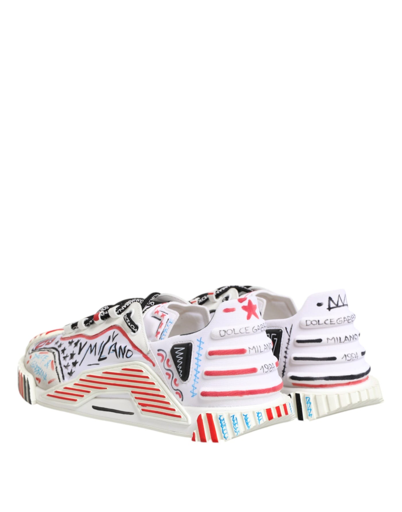Dolce & Gabbana Multicolor Low Top NS1 Männer Turnschuhe Schuhe