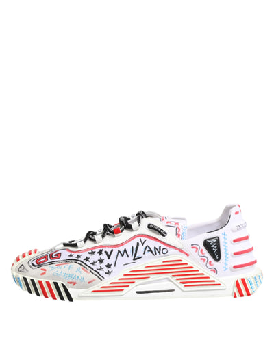 Dolce & Gabbana Multicolor Low Top NS1 Männer Turnschuhe Schuhe