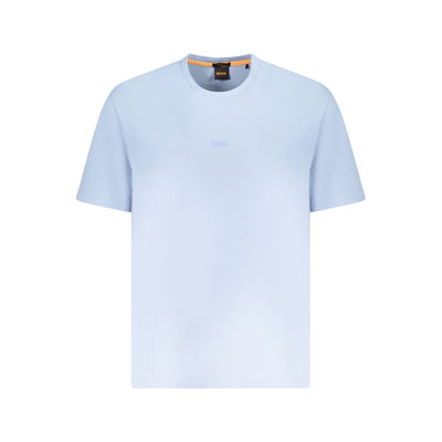 Hugo Boss Blau Baumwolle Männer T-Shirt