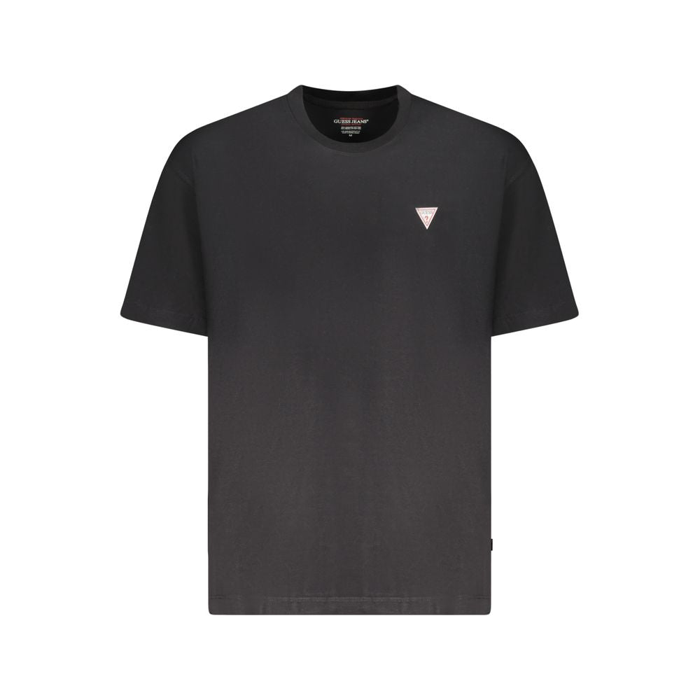 Guess Jeans Schwarzes Baumwolle Männer T-Shirt