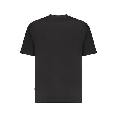 Guess Jeans Schwarzes Baumwoll-T-Shirt für Männer in Übergröße