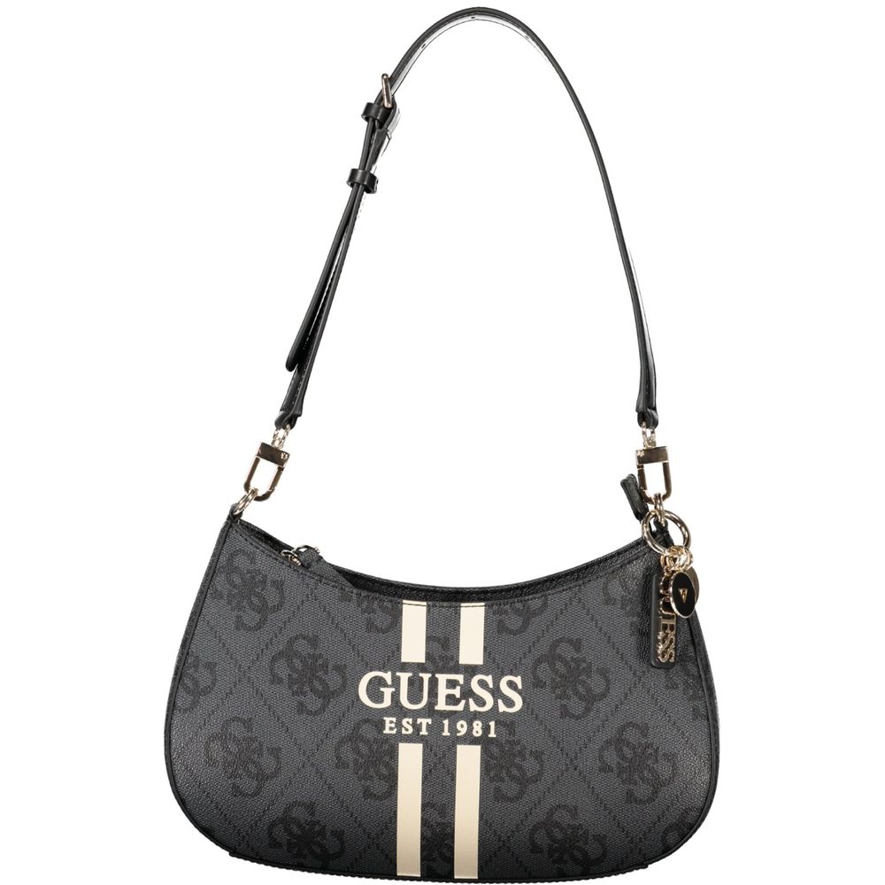 Guess Jeans Schwarz Polyethylen Frauen Handtasche