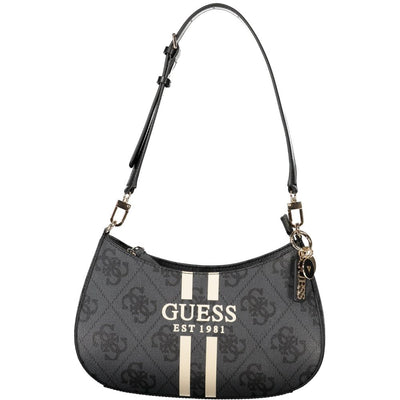 Guess Jeans Schwarz Polyethylen Frauen Handtasche