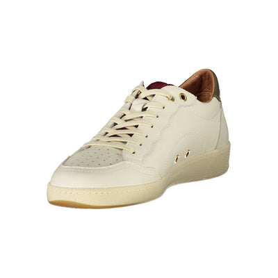 Blauer Weißes Leder Herren Sneaker