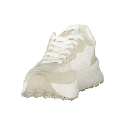 Blauer Weißer Polyester Damen Sneaker