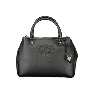 Guess Jeans Schwarz Polyethylen Frauen Handtasche