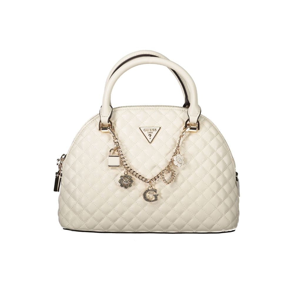 Guess Jeans Weiß Polyethylen Frauen Handtasche