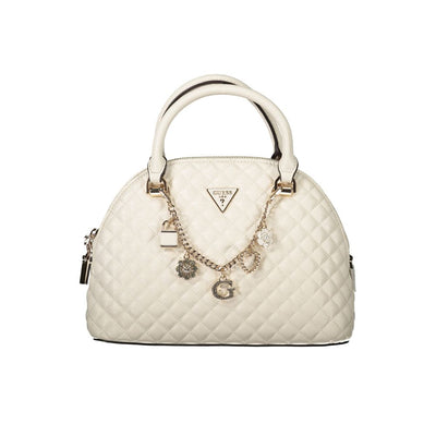 Guess Jeans Weiß Polyethylen Frauen Handtasche