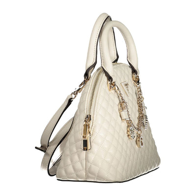 Guess Jeans Weiß Polyethylen Frauen Handtasche