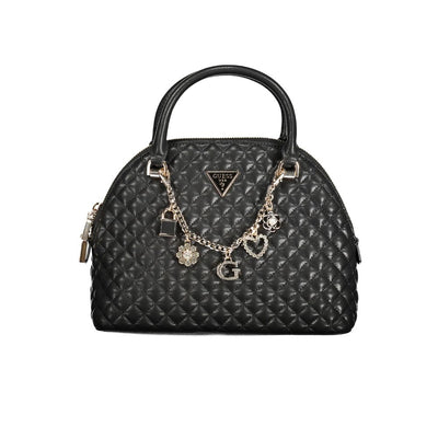 Guess Jeans Schwarz Polyethylen Frauen Handtasche
