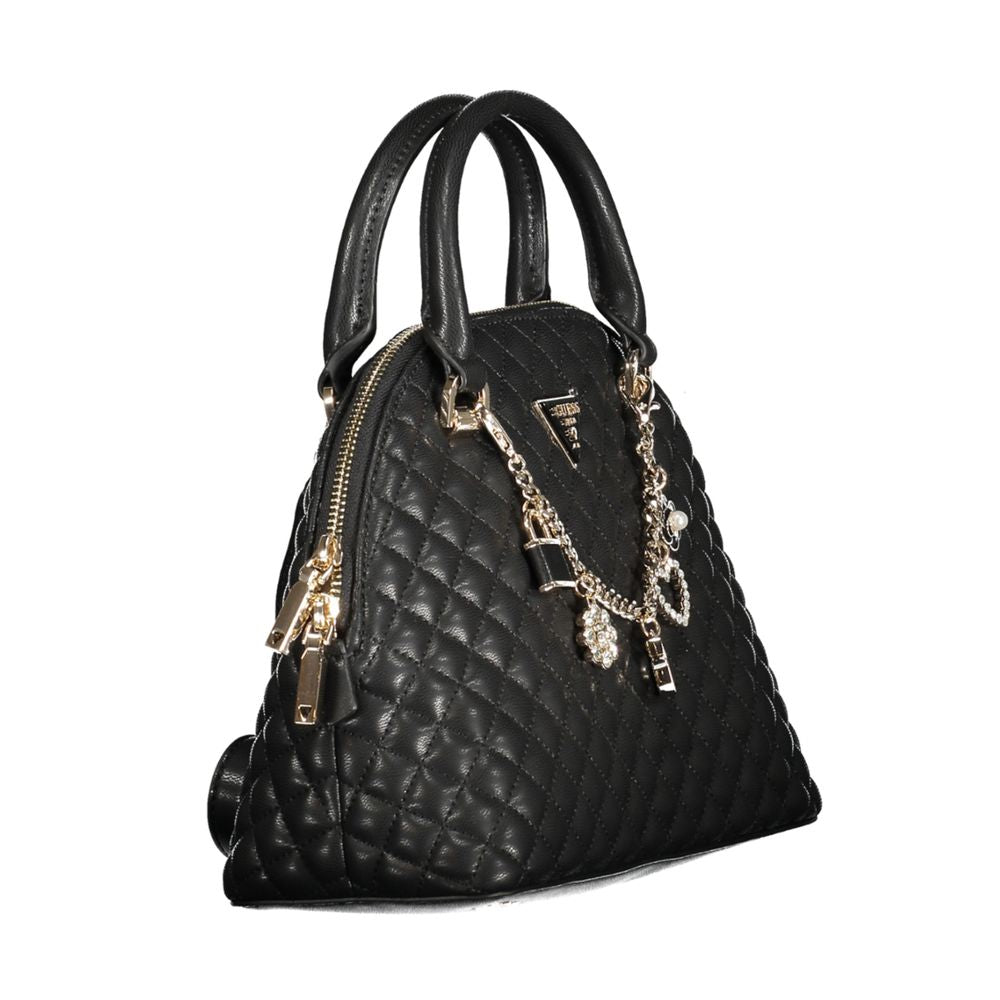 Guess Jeans Schwarz Polyethylen Frauen Handtasche
