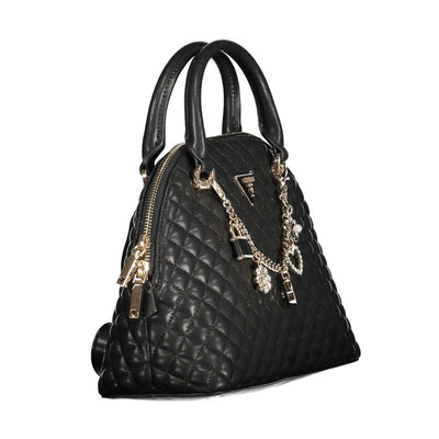 Guess Jeans Schwarz Polyethylen Frauen Handtasche