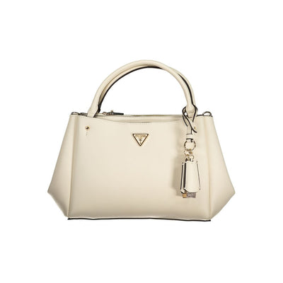 Guess Jeans Weiß Polyethylen Frauen Handtasche