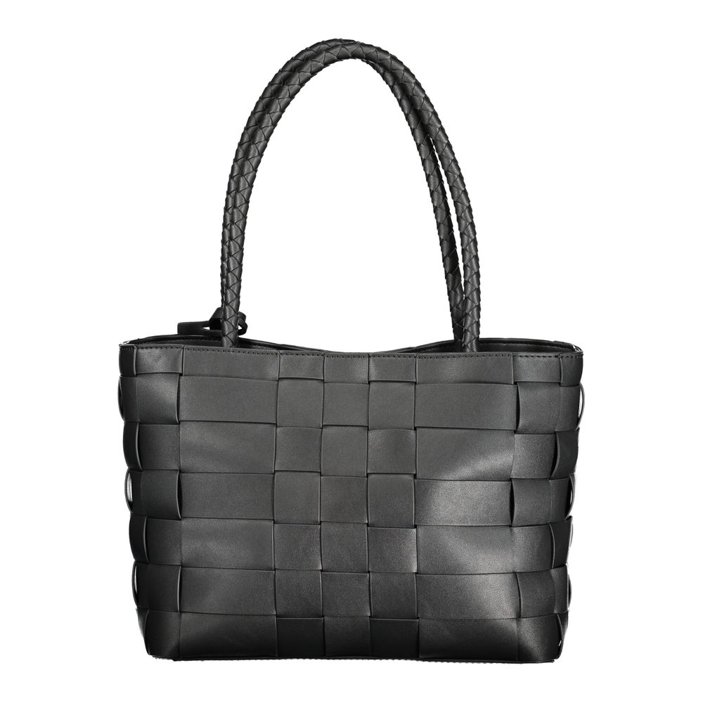 Guess Jeans Schwarz Polyethylen Frauen Handtasche