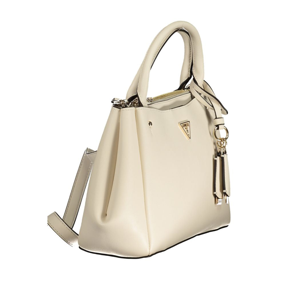Guess Jeans Weiß Polyethylen Frauen Handtasche