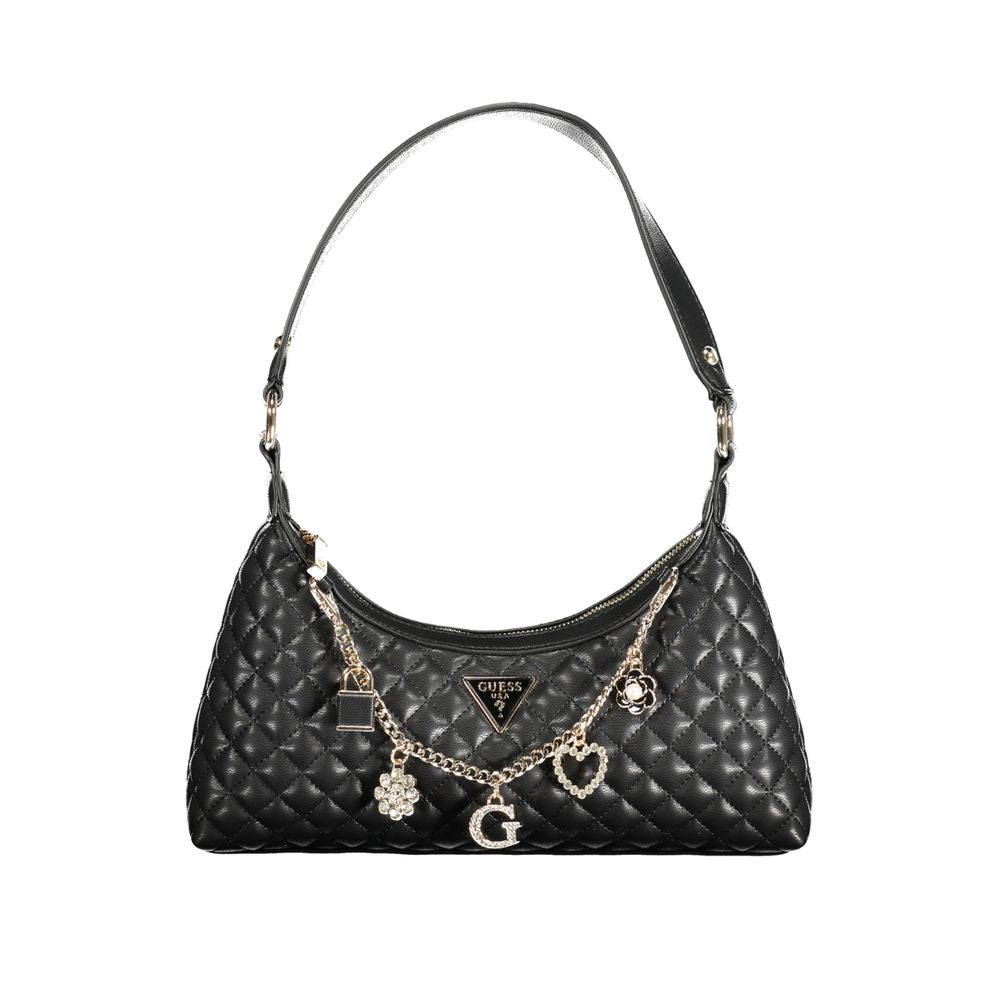 Guess Jeans Schwarz Polyethylen Frauen Handtasche