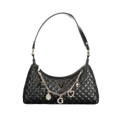 Guess Jeans Schwarz Polyethylen Frauen Handtasche