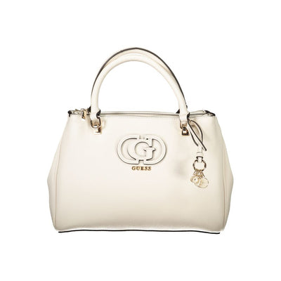 Guess Jeans Weiß Polyethylen Frauen Handtasche