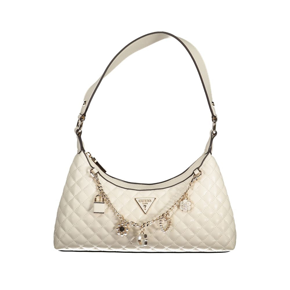 Guess Jeans Weiß Polyethylen Frauen Handtasche