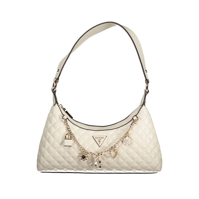 Guess Jeans Weiß Polyethylen Frauen Handtasche