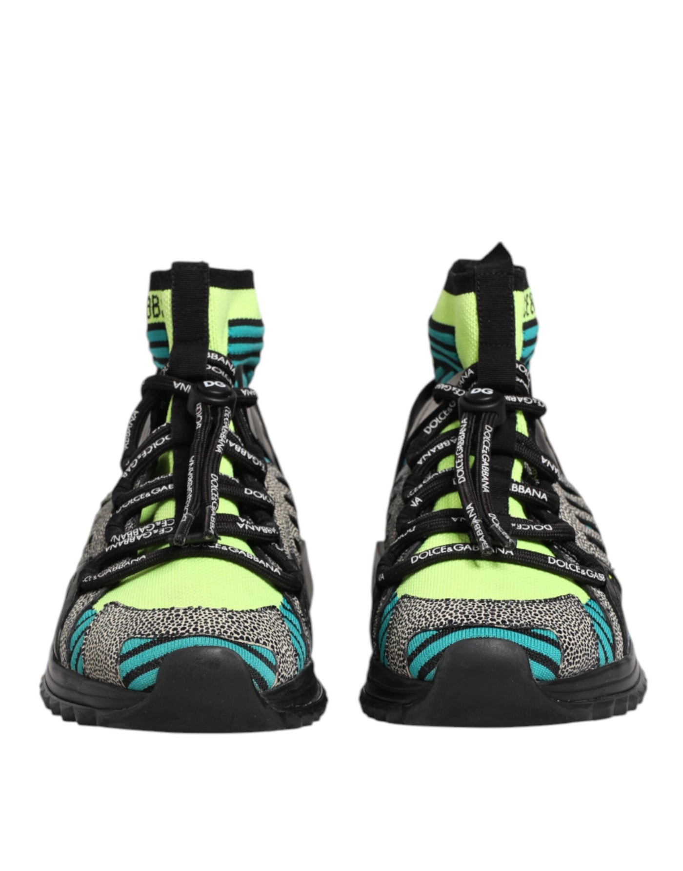 Dolce & Gabbana Multicolor Sorrento Socken Männer Turnschuhe Schuhe