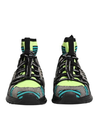 Dolce & Gabbana Multicolor Sorrento Socken Männer Turnschuhe Schuhe