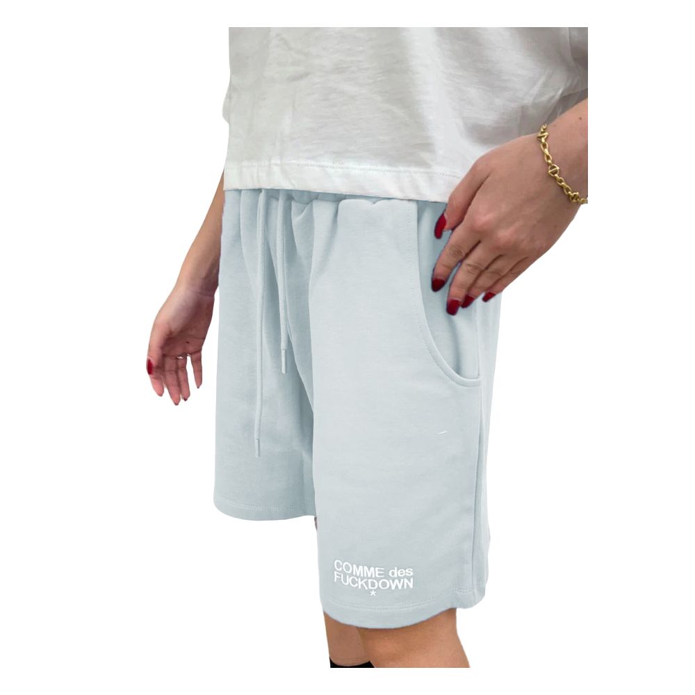 Comme Des Fuckdown Graue Baumwoll-Shorts