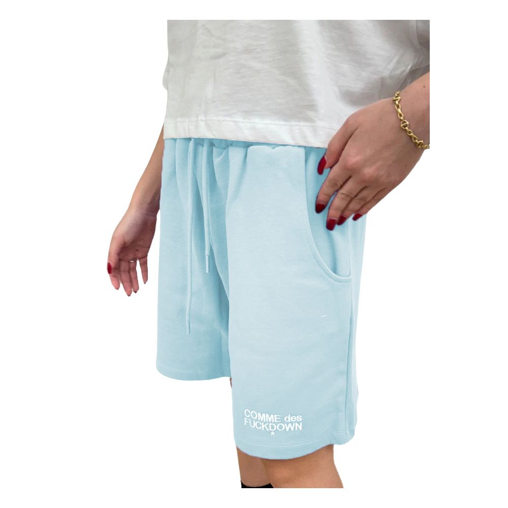 Comme Des Fuckdown Blaue Baumwollshorts