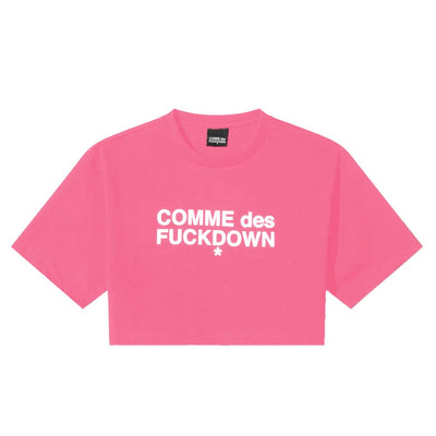 Comme Des Fuckdown Fuchsia Baumwolle Tops &amp