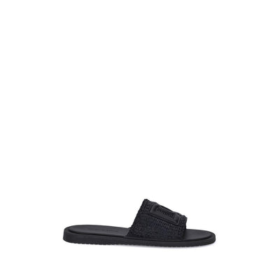 Dolce & Gabbana Gehäkelte Bast-Sandalen