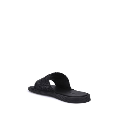 Dolce & Gabbana Gehäkelte Bast-Sandalen