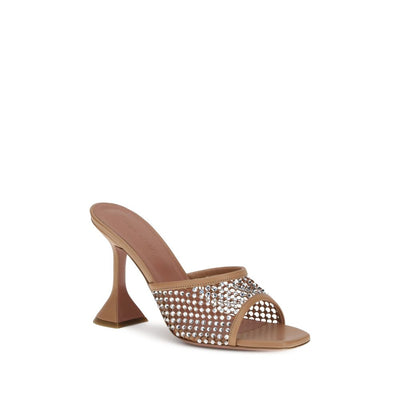 Amina Muaddi Lupita Kristall-Sandalen