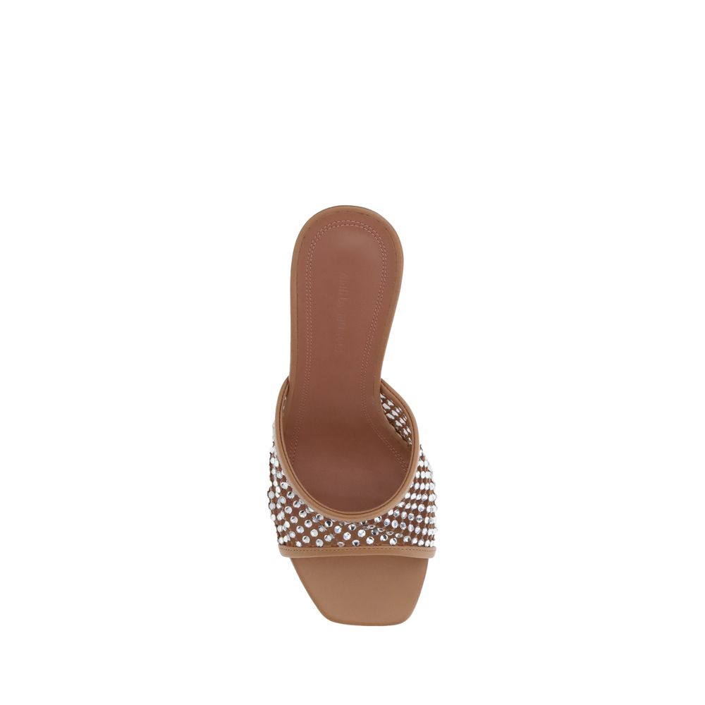 Amina Muaddi Lupita Kristall-Sandalen
