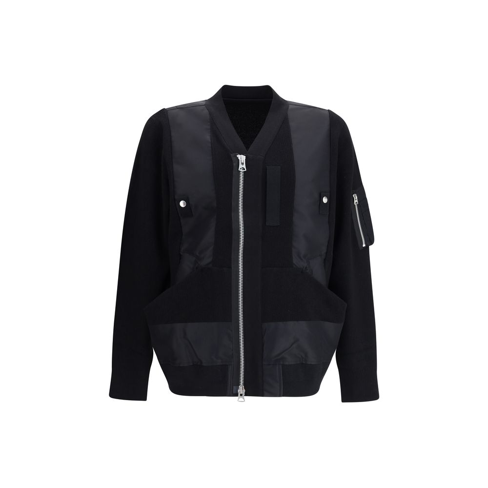 Sacai Jacke mit Reißverschluss und Blende