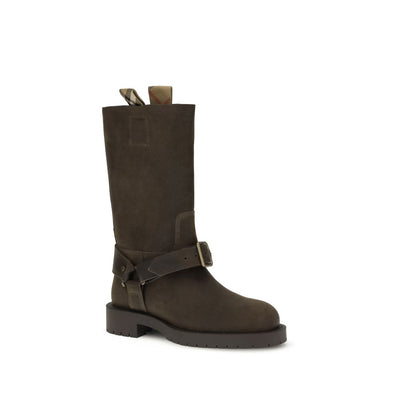 Burberry Wildleder-Stiefeletten mit Sattel