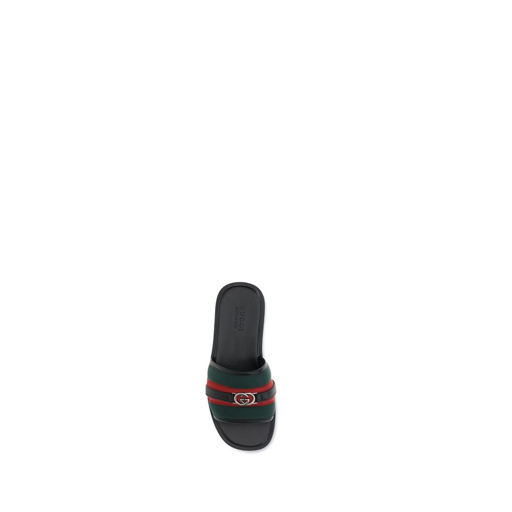 Gucci GG-Motiv Slider Sandalen