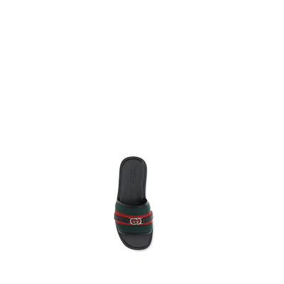 Gucci GG-Motiv Slider Sandalen