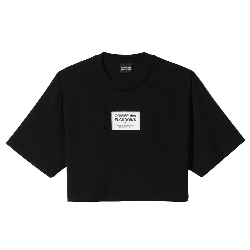 Comme Des Fuckdown Schwarze Baumwoll-Oberteile &amp