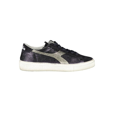 Diadora Schwarzer Stoffsneaker