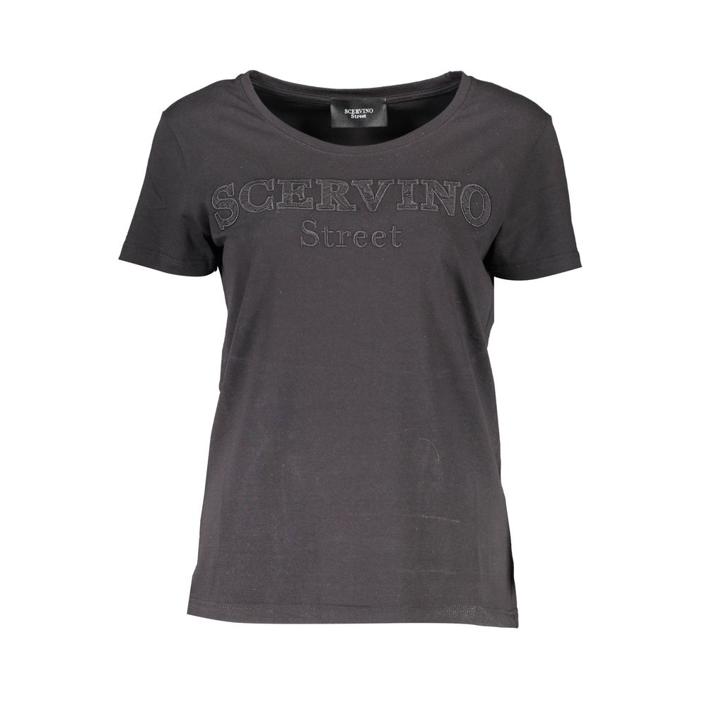 Scervino Street Schwarze Baumwoll-Oberteile &amp