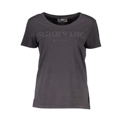 Scervino Street Schwarze Baumwoll-Oberteile &amp