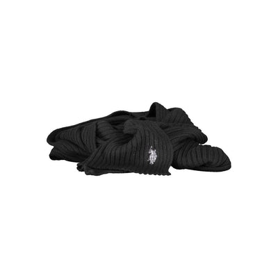 U.S. POLO ASSN. Schwarzer Wollschal