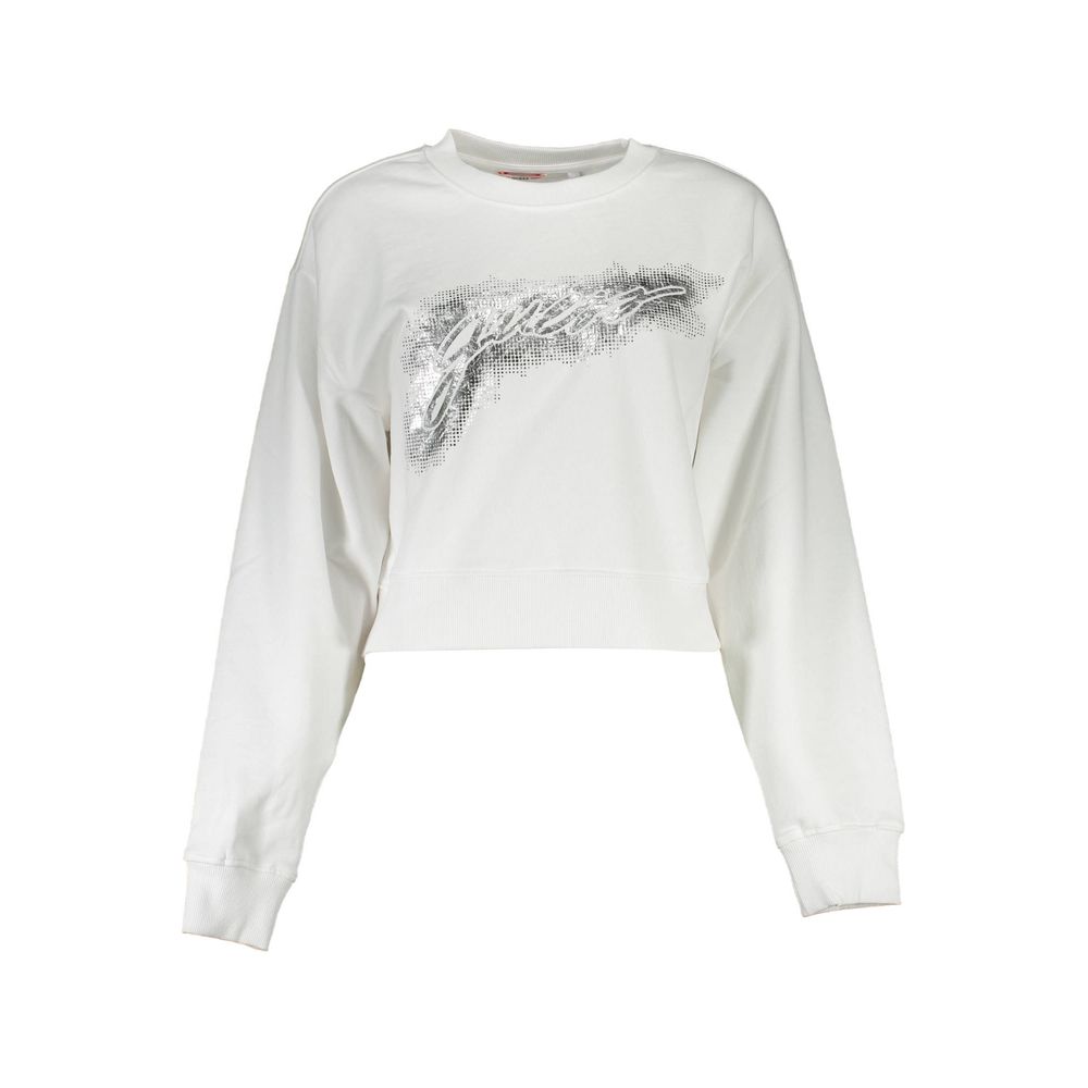 Guess Jeans Weißer Baumwollpullover