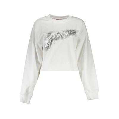 Guess Jeans Weißer Baumwollpullover