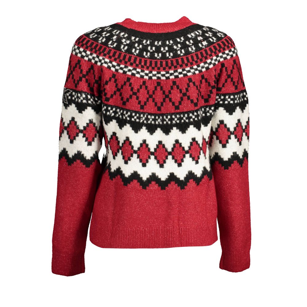 Desigual Roter Polyester-Pullover