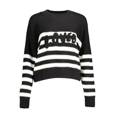 Desigual Schwarzer Baumwollpullover