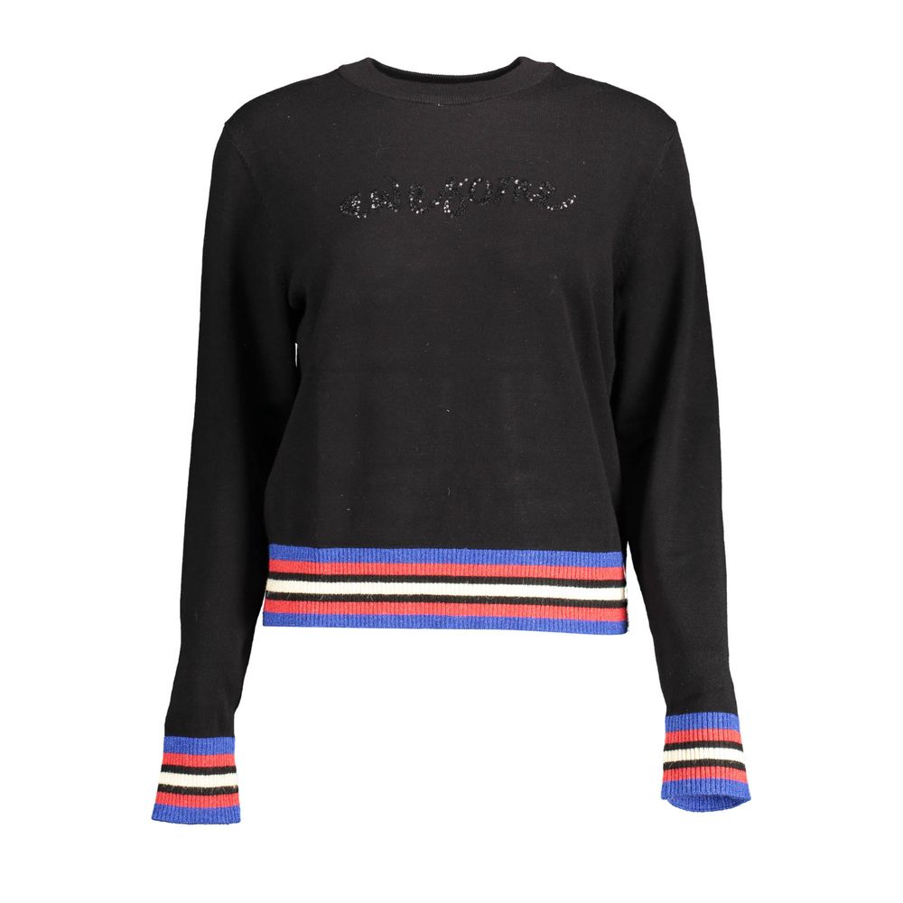 Desigual Schwarzer Polyester-Pullover