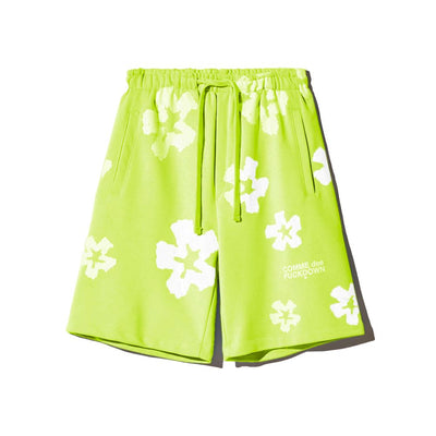 Comme Des Fuckdown Grüne Baumwollshorts