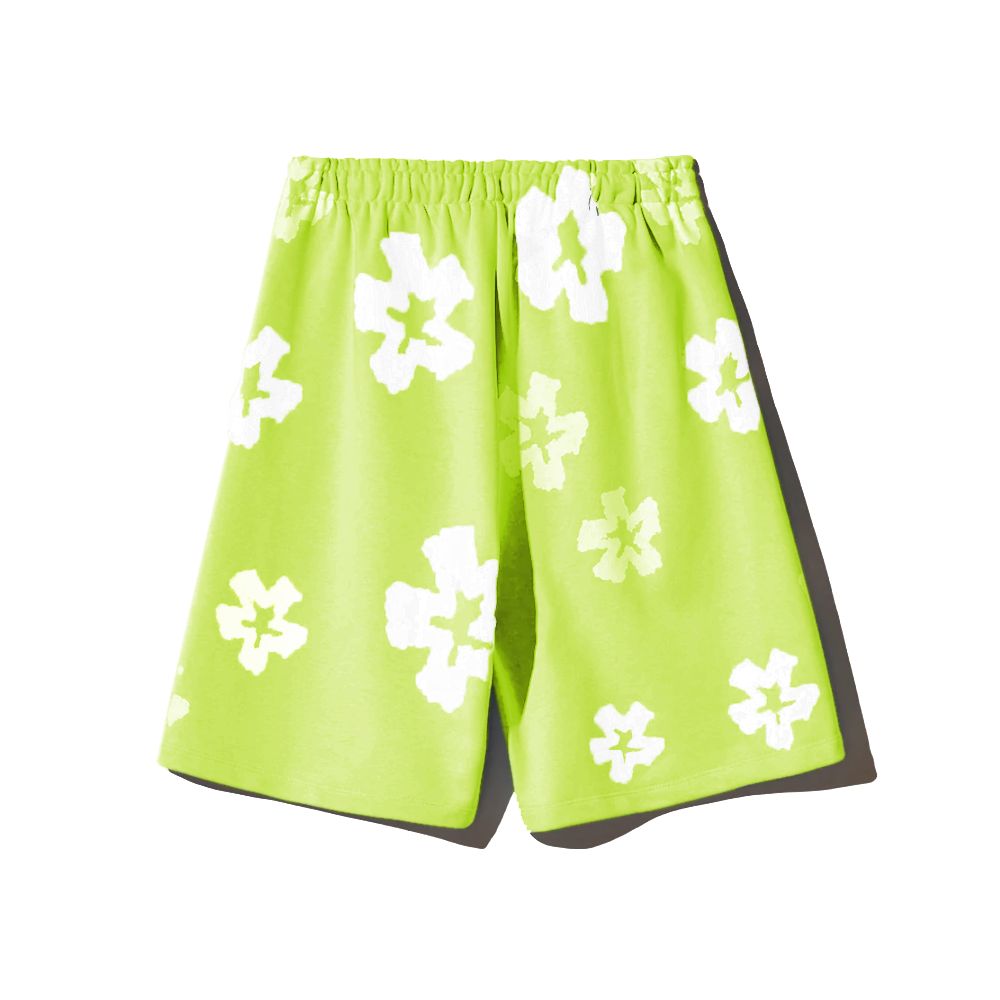 Comme Des Fuckdown Grüne Baumwollshorts