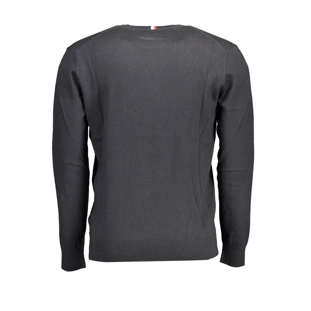 U.S. POLO ASSN. Schwarzer Baumwollpullover